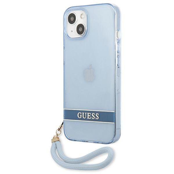 Guess GUHCP13SHTSGSB Blue Translucent Stap iPhone 13 Mini Tok