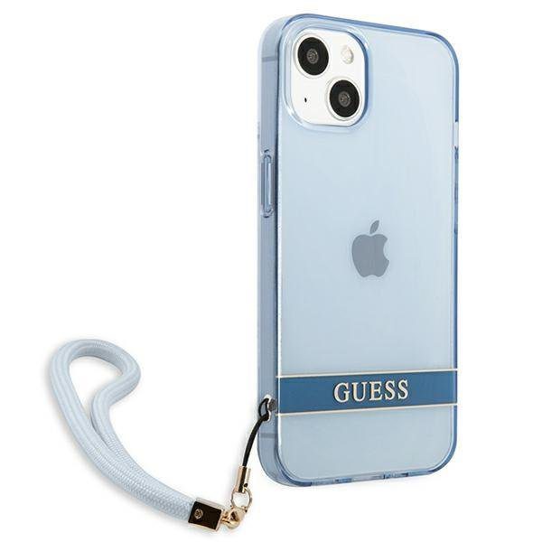 Guess GUHCP13SHTSGSB Blue Translucent Stap iPhone 13 Mini Tok