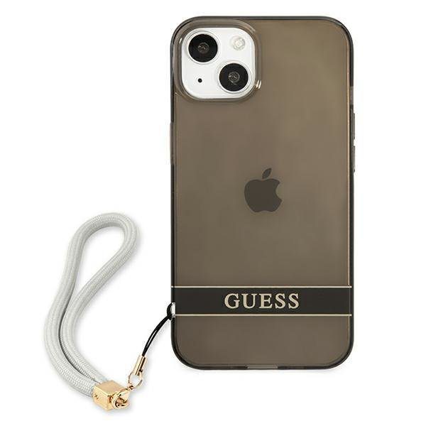 Guess GUHCP13SHTSGSK Black Translucent Stap iPhone 13 Mini Tok
