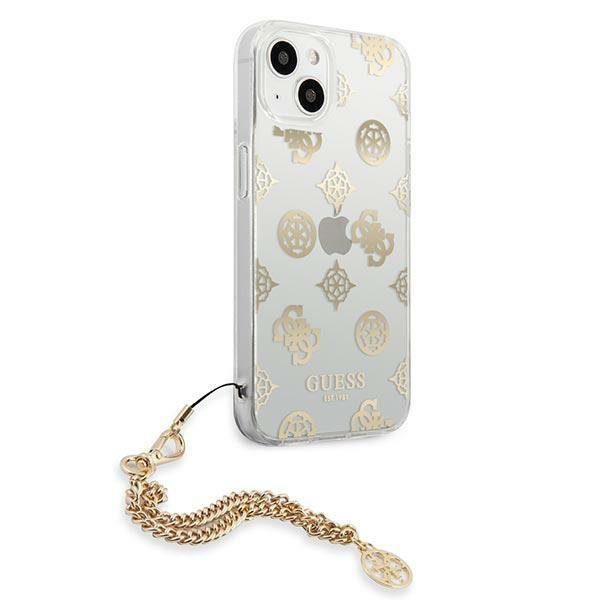 Guess GUHCP13SKSPEGO Gold Peony Chain Collection iPhone 13 Mini Tok