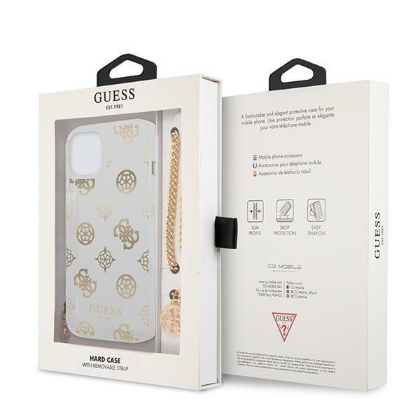 Guess GUHCP13SKSPEGO Gold Peony Chain Collection iPhone 13 Mini Tok