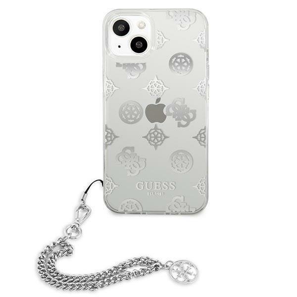 Guess GUHCP13SKSPESI Silver Peony Chain Collection iPhone 13 Mini Tok