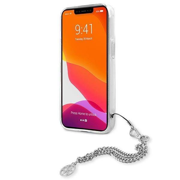 Guess GUHCP13SKSPESI Silver Peony Chain Collection iPhone 13 Mini Tok