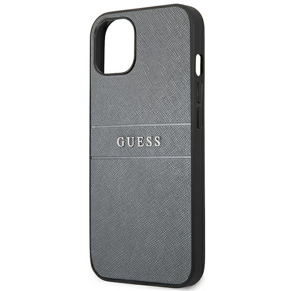 Guess GUHCP13SPSASBGR Grey Saffiano Strap iPhone 13 Mini Tok