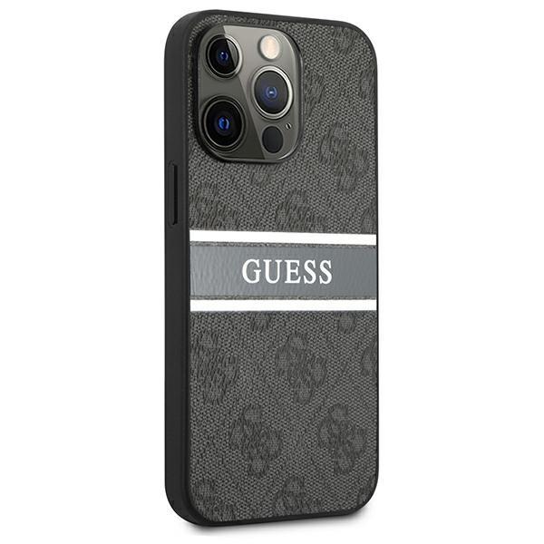 Guess GUHCP13X4GDGR Stripe Gray iPhone 13 Pro Max Tok