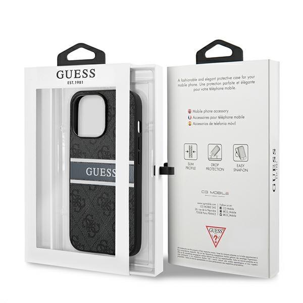 Guess GUHCP13X4GDGR Stripe Gray iPhone 13 Pro Max Tok