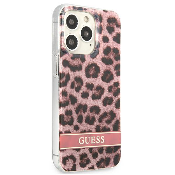 Guess GUHCP13XHSLEOP Pink Leopard iPhone 13 Pro Max Tok