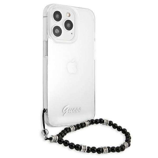 Guess GUHCP13XKPSBK Transparent Black Pearl iPhone 13 Pro Max Tok