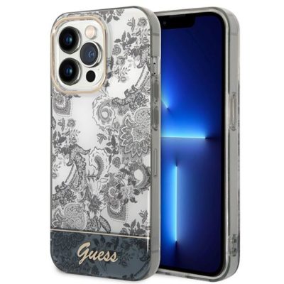 Guess GUHCP14LHGPLHG Grey Porcelain Collection iPhone 14 Pro Tok
