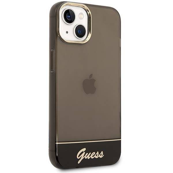 Guess GUHCP14MHGCOK Black Translucent iPhone 14 Plus Tok
