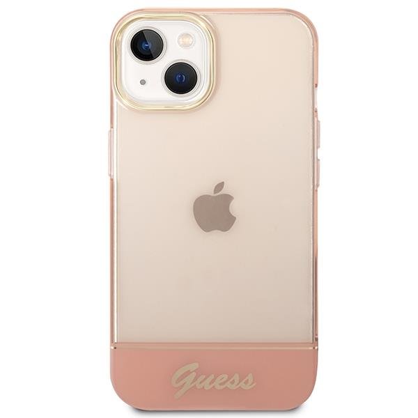 Guess GUHCP14MHGCOP Pink Translucent iPhone 14 Plus Tok