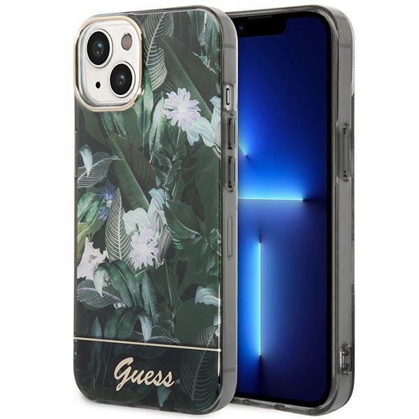 Guess GUHCP14MHGJGHA Green Jungle Collection iPhone 14 Plus Tok