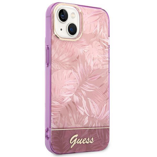 Guess GUHCP14MHGJGHP Pink Jungle Collection iPhone 14 Plus Tok