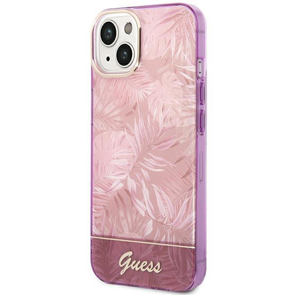 Guess GUHCP14SHGJGHP Pink Jungle Collection iPhone 14 Tok