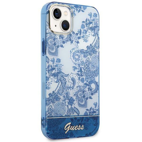 Guess GUHCP14SHGPLHB Blue Porcelain Collection iPhone 14 Tok