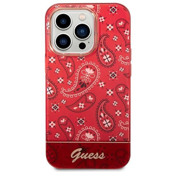 Guess GUHCP14XHGBNHR Red Bandana Paisley iPhone 14 Pro Max Tok
