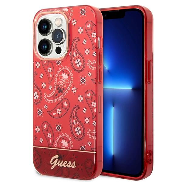 Guess GUHCP14XHGBNHR Red Bandana Paisley iPhone 14 Pro Max Tok