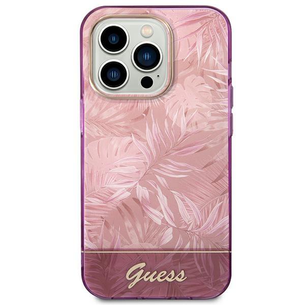 Guess GUHCP14XHGJGHP Pink Jungle Collection iPhone 14 Pro Max Tok