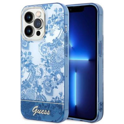 Guess GUHCP14XHGPLHB Blue Porcelain Collection iPhone 14 Pro Max Tok
