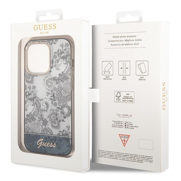 Guess GUHCP14XHGPLHG Grey Porcelain Collection iPhone 14 Pro Max Tok