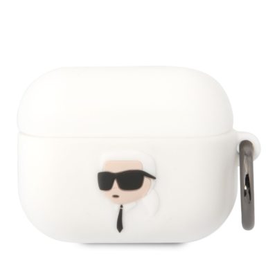 Karl Lagerfeld 3D Logo NFT Karl Head Silicone White AirPods Pro Tok