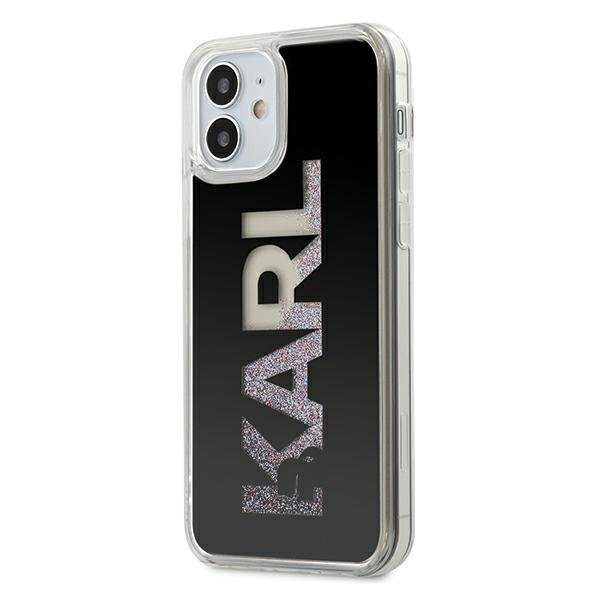 Karl Lagerfeld Karl Logo Glitter KLHCP12SKLMLBK Black iPhone 12 Mini Tok