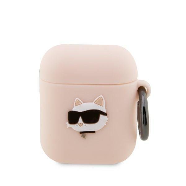 Karl Lagerfeld KLA2RUNCHP Pink Silicone Choupette Head 3D AirPods 1/2 Tok