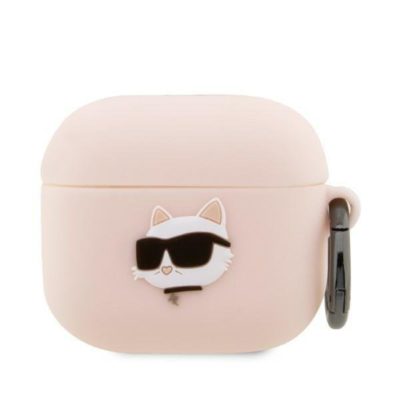 Karl Lagerfeld KLA3RUNCHP Pink Silicone Choupette Head 3D AirPods 3 Tok