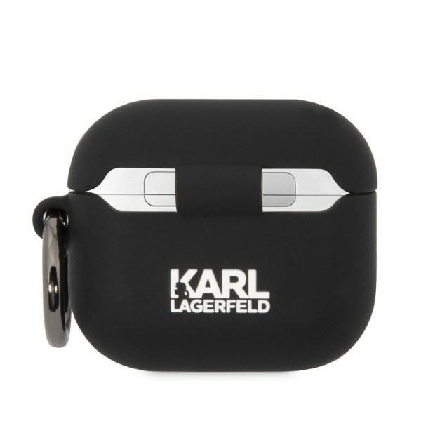 Karl Lagerfeld KLA3RUNIKK Black Silicone Karl Head 3D AirPods 3 Tok