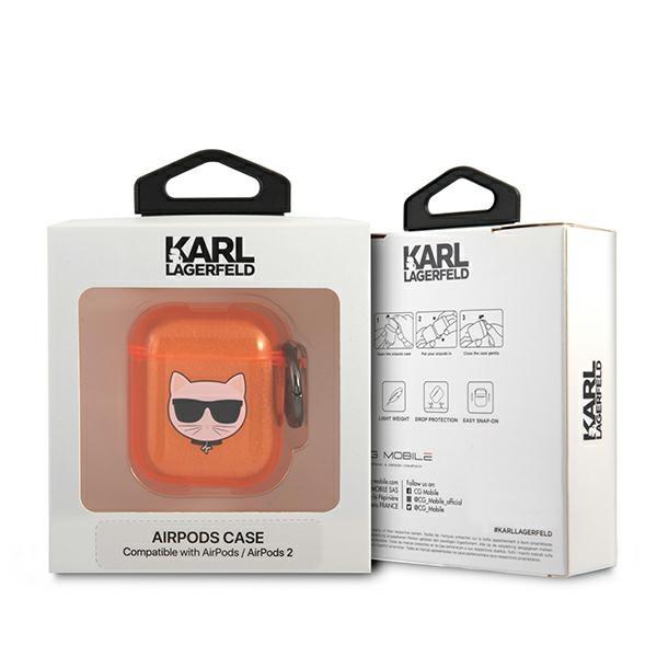 Karl Lagerfeld KLA3UCHFO Silicone Orange AirPods 1/2 Tok