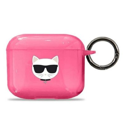 Karl Lagerfeld KLA3UCHFP Silicone Pink AirPods Pro Tok