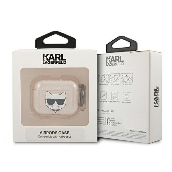 Karl Lagerfeld KLA3UCHGD Silicone Gold AirPods Pro Tok
