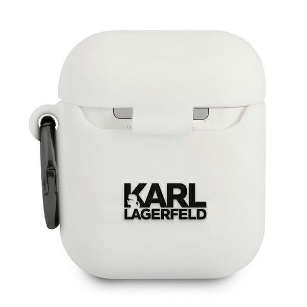 Karl Lagerfeld KLACA2SILCHWH Silicone Choupette White AirPods 1/2 Tok