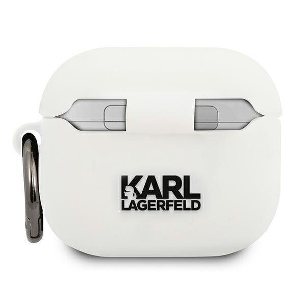 Karl Lagerfeld KLACA3SILCHWH Silicone White AirPods 3 Tok