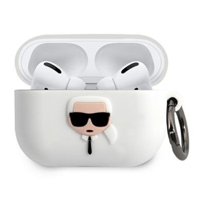 Karl Lagerfeld  KLACAPSILGLWH Silicone Ikonik White AirPods Pro Tok