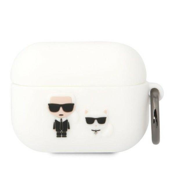 Karl Lagerfeld KLACAPSILKCW White Silicone Karl & Choupette AirPods Pro Tok