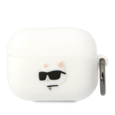 Karl Lagerfeld KLAPRUNCHH White Silicone Choupette Head 3D AirPods Pro Tok