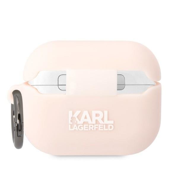 Karl Lagerfeld KLAPRUNIKP Pink Silicone Karl Head 3D AirPods Pro Tok