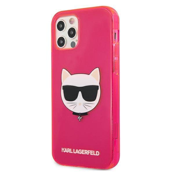 Karl Lagerfeld KLHCP12LCHTRP Glitter Choupette Pink Fluo iPhone 12 Pro Max Tok