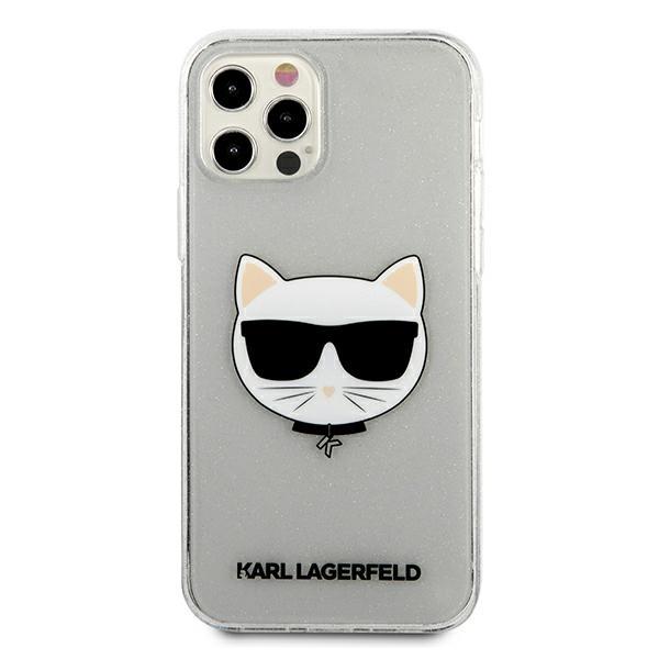 Karl Lagerfeld KLHCP12LCHTUGLS Glitter Choupette Silver iPhone 12 Pro Max Tok