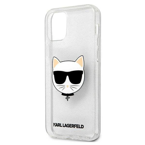 Karl Lagerfeld KLHCP12LCHTUGLS Glitter Choupette Silver iPhone 12 Pro Max Tok
