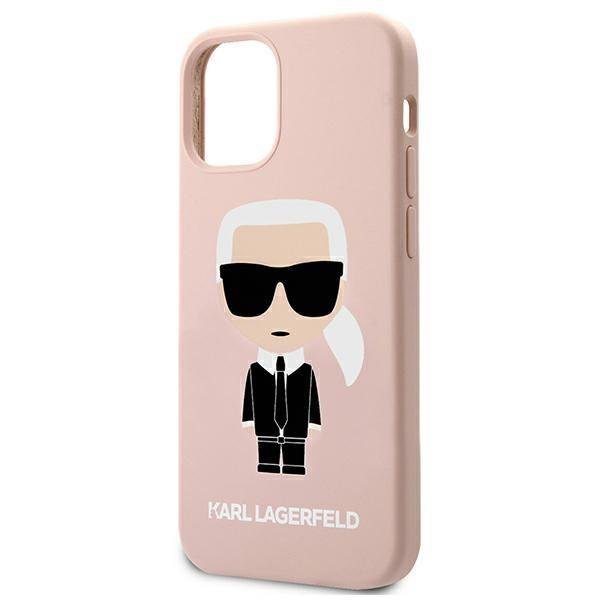 Karl Lagerfeld KLHCP12SSLFKPI Light Pink Silicone Iconic iPhone 12 Mini Tok