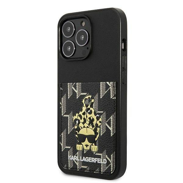 Karl Lagerfeld KLHCP13LCANCNK Black Karlimals Cardslot iPhone 13 Pro Tok