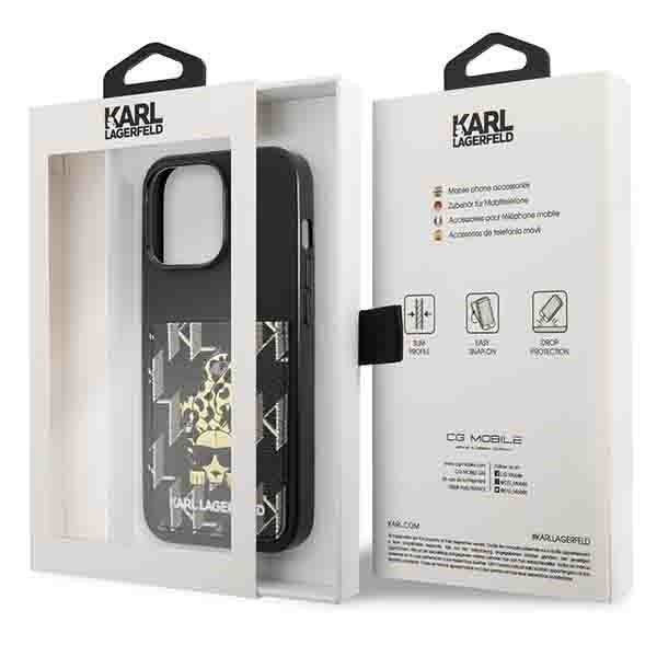Karl Lagerfeld KLHCP13LCANCNK Black Karlimals Cardslot iPhone 13 Pro Tok