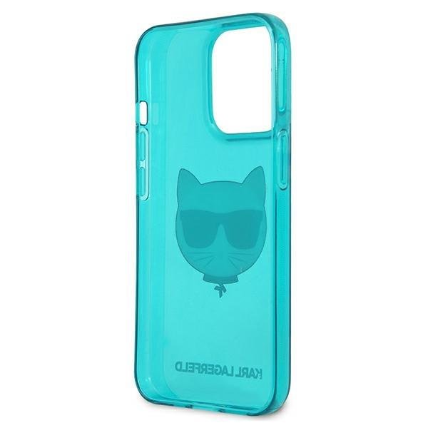 Karl Lagerfeld KLHCP13LCHTRB Glitter Choupette Fun Blue iPhone 13 Pro Tok