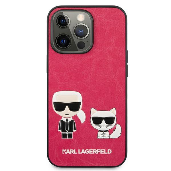 Karl Lagerfeld KLHCP13LPCUSKCP Ikonik Karl&Choupette Fushia iPhone 13 Pro Tok
