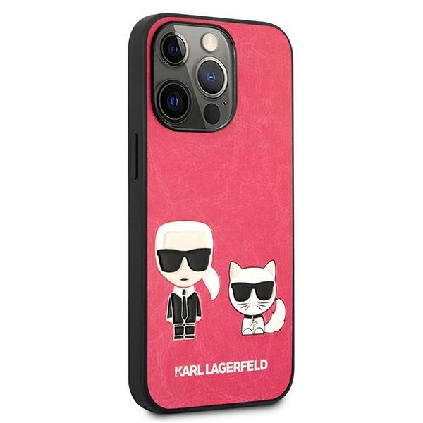 Karl Lagerfeld KLHCP13LPCUSKCP Ikonik Karl&Choupette Fushia iPhone 13 Pro Tok