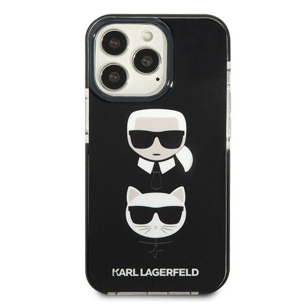 Karl Lagerfeld KLHCP13LTPE2TK Black Karl&Choupette Head iPhone 13 Pro Tok