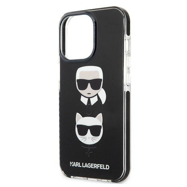Karl Lagerfeld KLHCP13LTPE2TK Black Karl&Choupette Head iPhone 13 Pro Tok