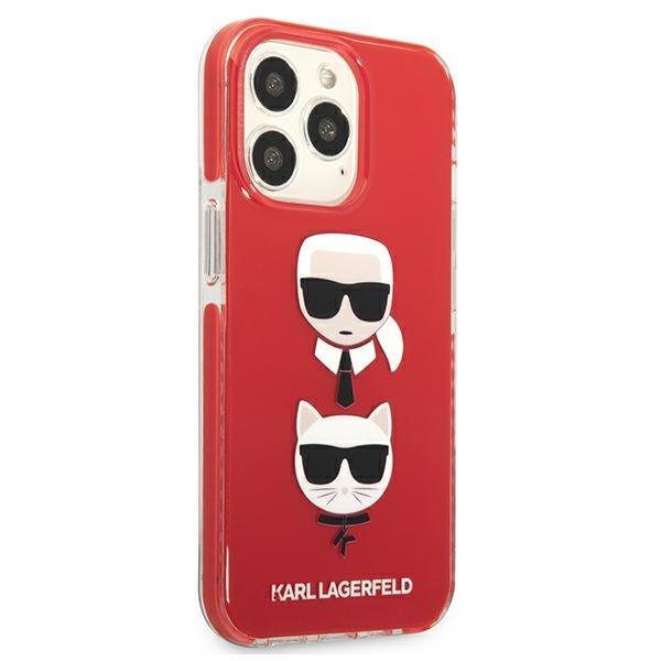 Karl Lagerfeld KLHCP13LTPE2TR Red Karl&Choupette Head iPhone 13 Pro Tok